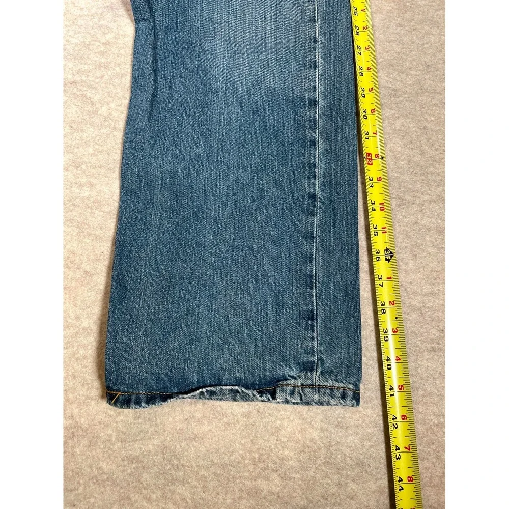 Levis 501 Original Fit Jeans Mens 40x30 Blue Denim Cotton High Rise Straight Leg
